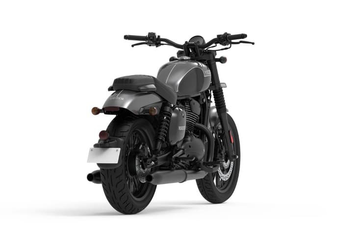 Yezdi Roadster rear right three quarter shot