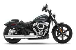 Harley Davidson Street Bob right side profile static in studio