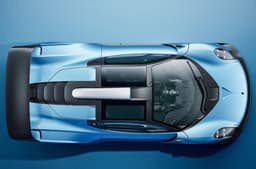 GMA Le Mans GTR in Blue studio image of the top roof