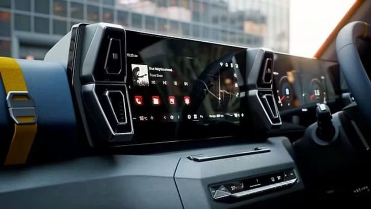 Mahindra Vision S interior infotainment screen