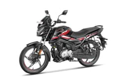 Hero Glamour X left three quarter shot black and red