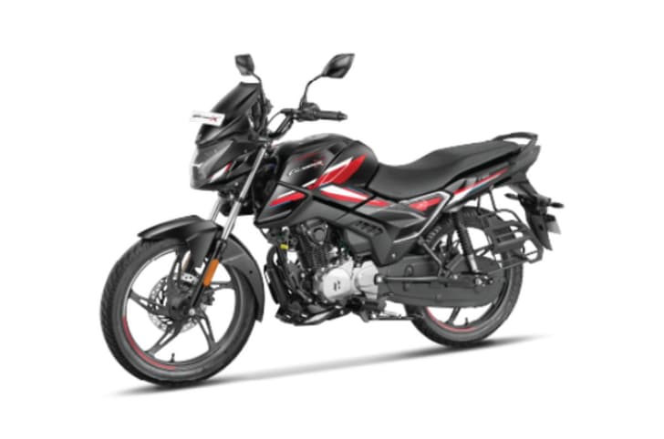 Hero Glamour X left three quarter shot black and red