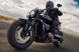Triumph Rocket 3 left three quarter shot