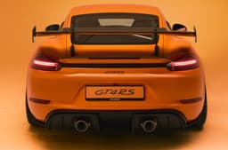 Porsche 718 Cayman GT4 RS with Manthey kit rear shot