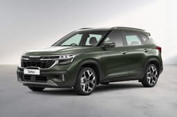 Kia Seltos green colour front left side