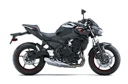 Kawasaki Z650 right side profile static in studio