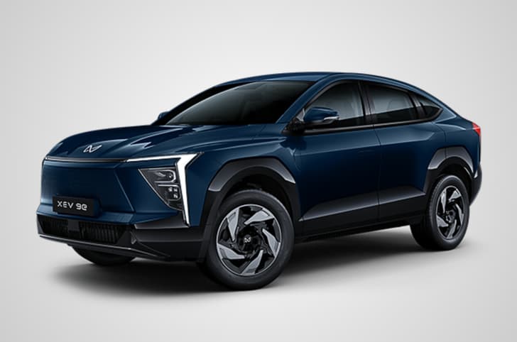 Mahindra XEV 9e nebula blue colour