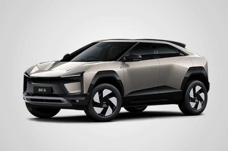 Mahindra BE 6 desert myst satin colour