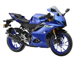 2025 Yamaha R15 Version 4 Racing Blue Studio Shot