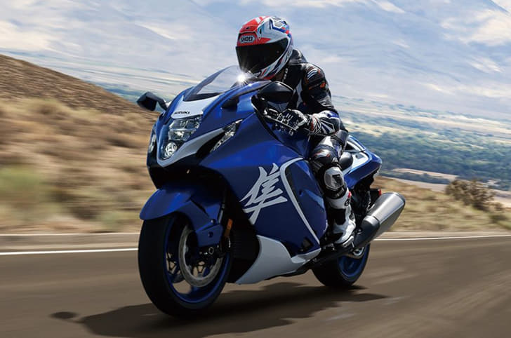 Suzuki Hayabusa Special Edition riding shot