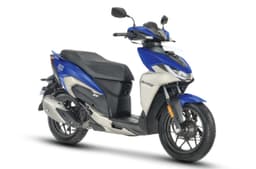Hero Xoom 125 blue front side static in studio