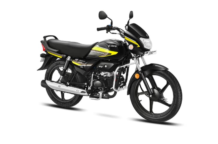 Hero HF Deluxe Pro yellow front right side static in studio