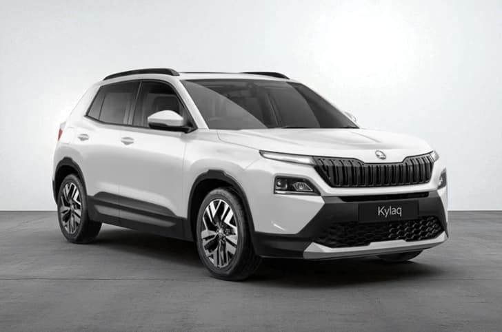 skoda kylaq candy white colour