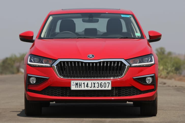 skoda slavia in field