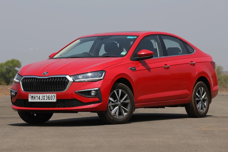 skoda slavia in field