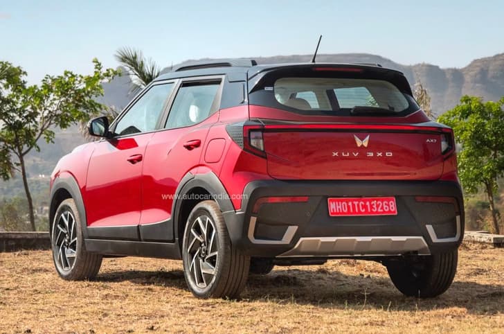 Mahindra XUV 3XO rear quarter