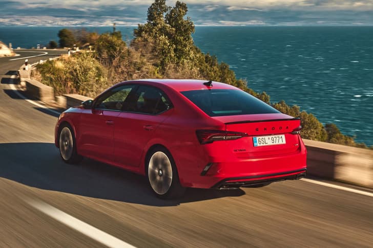 2025 skoda octavia rs on road