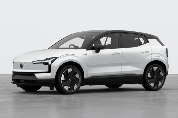 Volvo EX30 in Crystal White