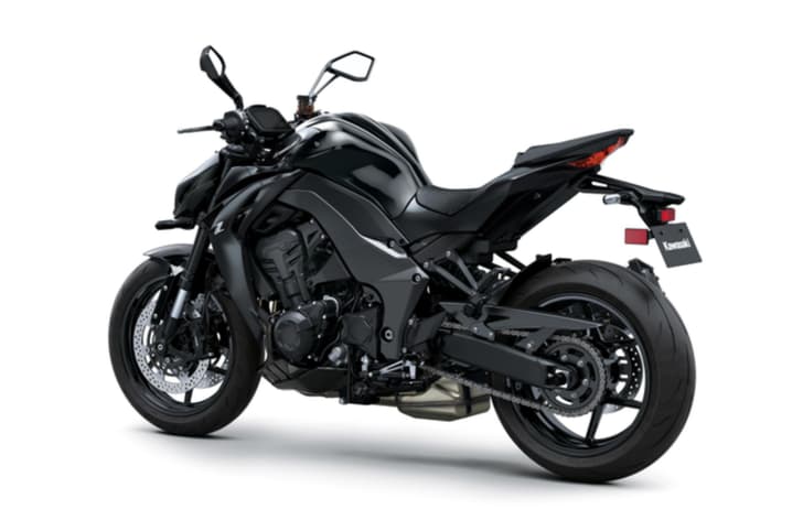 Kawasaki Z1100 rear left side static in studio