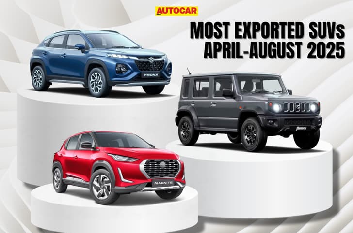 Top 10 most exported SUVs in April-August 2025 image gallery
