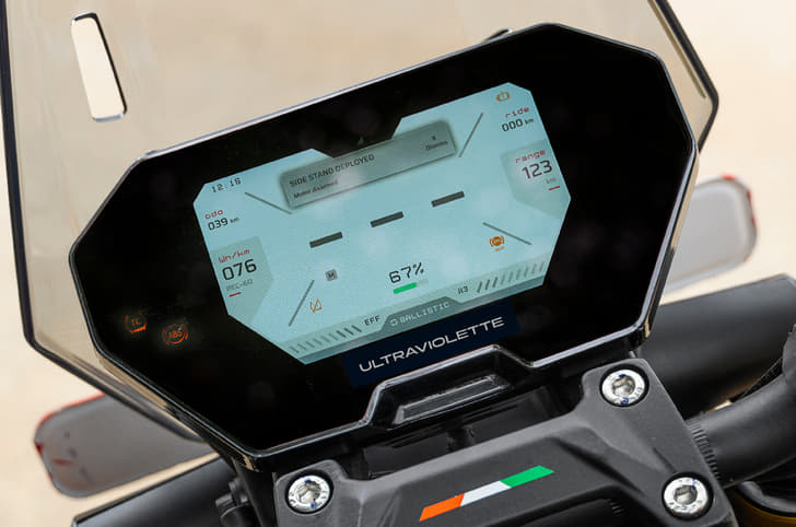 Ultraviolette X47 TFT display