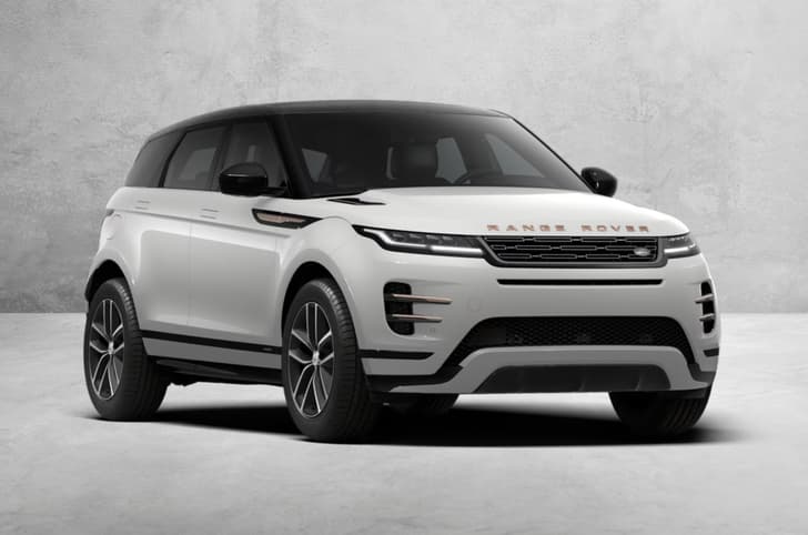 Range Rover Evoque front right white colour