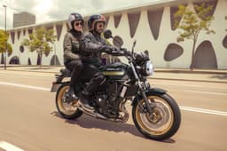  Featuring all-LED lighting, with a round headlamp and a horizontally swept tail lamp