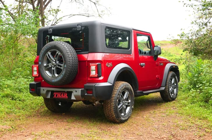 Mahindra Thar rear profile