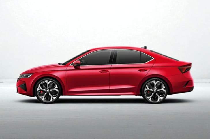 Skoda Octavia RS in Velvet Red.
