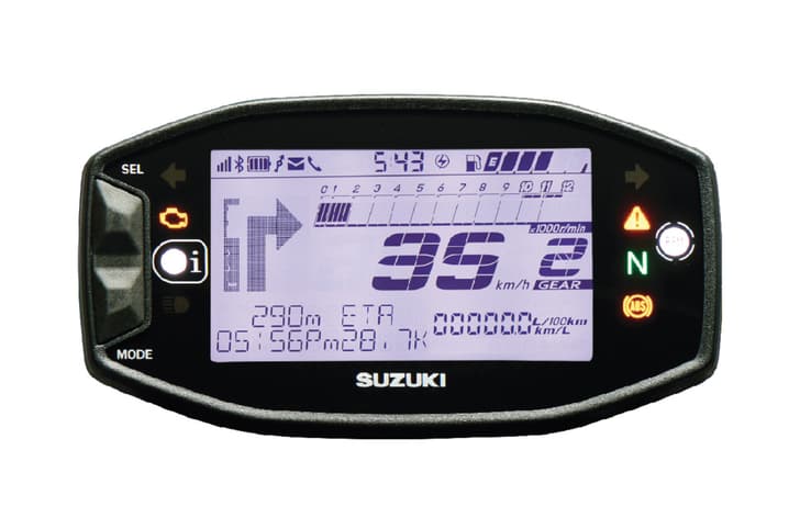 Gixxer, Gixxer SF instrument cluster