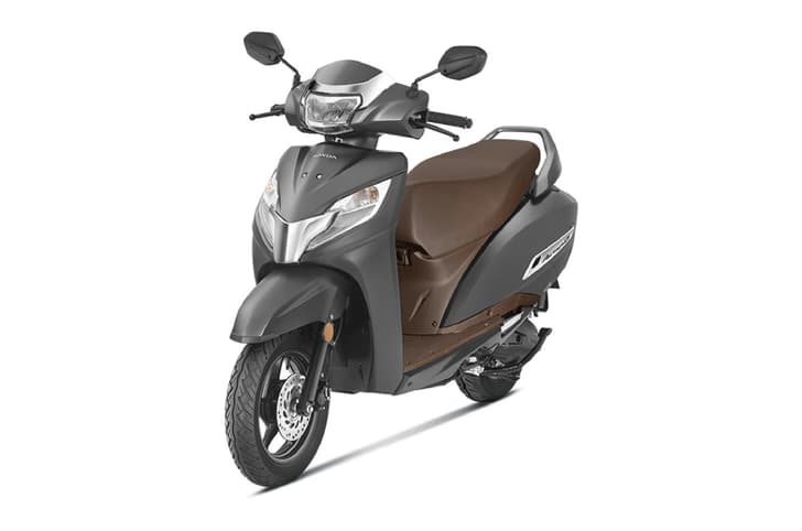 Honda Activa 125 grey front left side static in studio