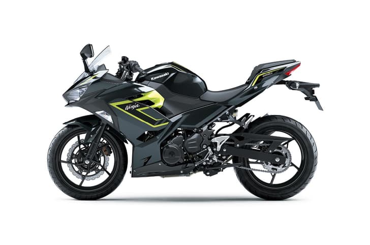 Ninja 250 side profile studio shot