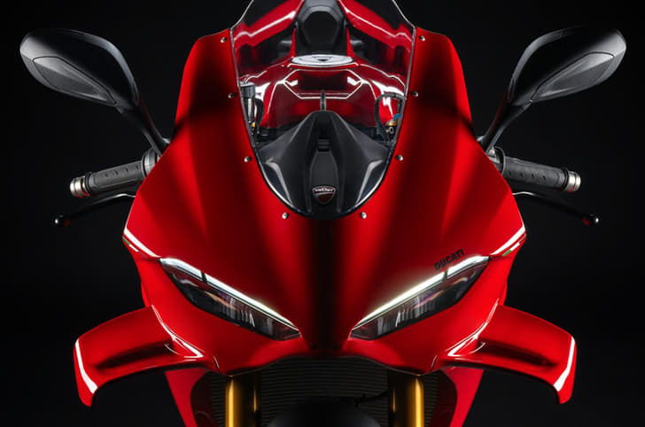 Ducati Panigale V4 S headlight shot