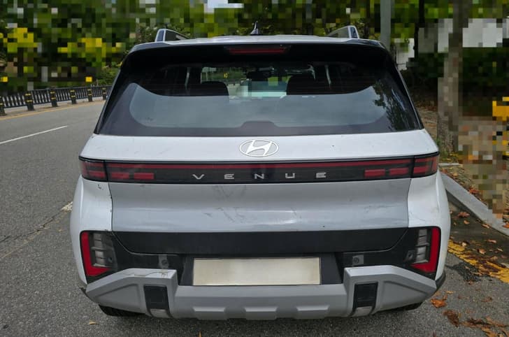 new hyundai venue on road