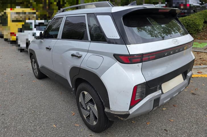 new hyundai venue on road