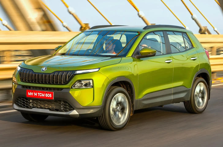 Skoda Kylaq front three quarter