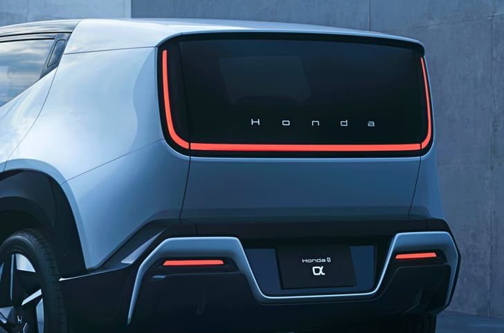 Honda 0 a electric SUV tail lights 