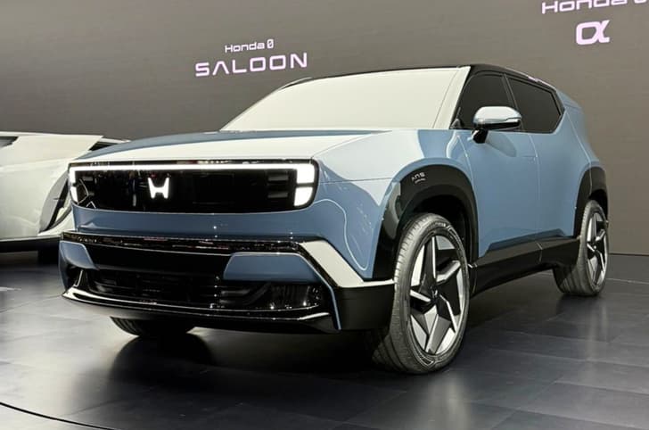 Honda 0 a electric SUV front quarter