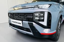 Hyundai Venue N Line headlights and grille