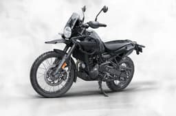 Royal Enfield Himalayan 450 Mana Black left front three quarter