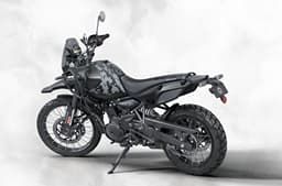 Royal Enfield Himalayan 450 Mana Black rear-left three quarter