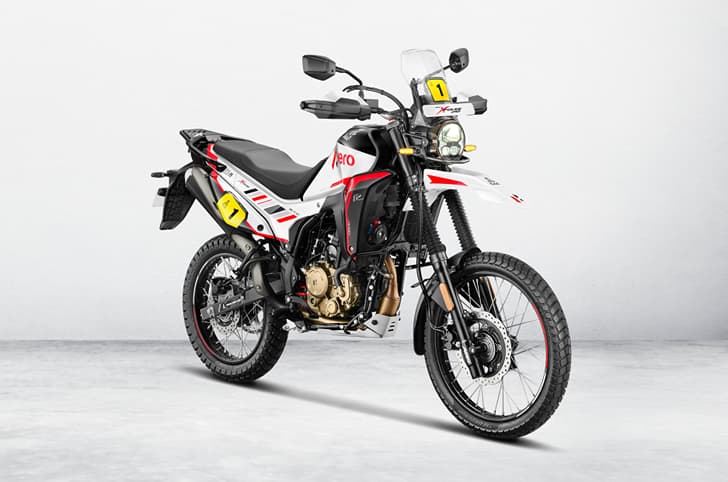 Hero Xpulse 210 Dakar Edition front right three quarter