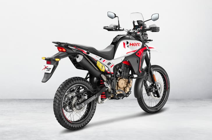 Hero Xpulse 210 Dakar Edition right rear three quarter