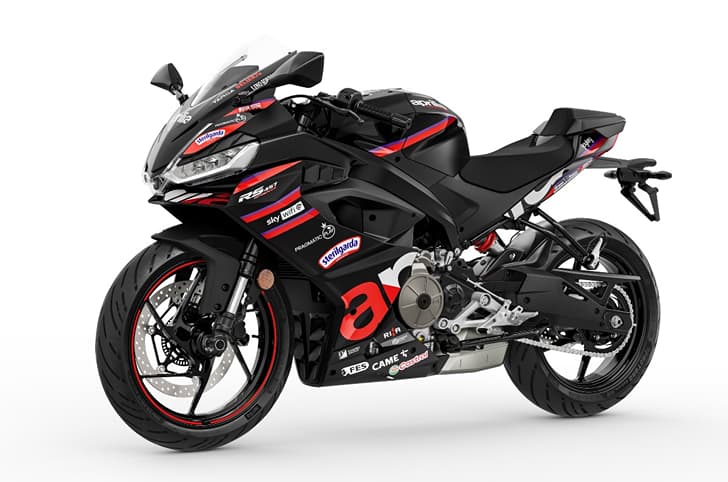 Aprilia RS 457 GP replica front left side static in studio