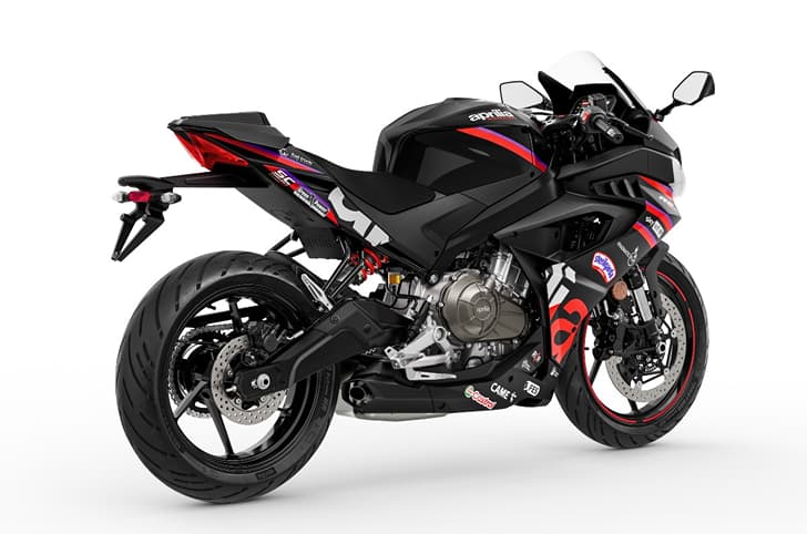 Aprilia RS 457 GP replica rear right side static in studio