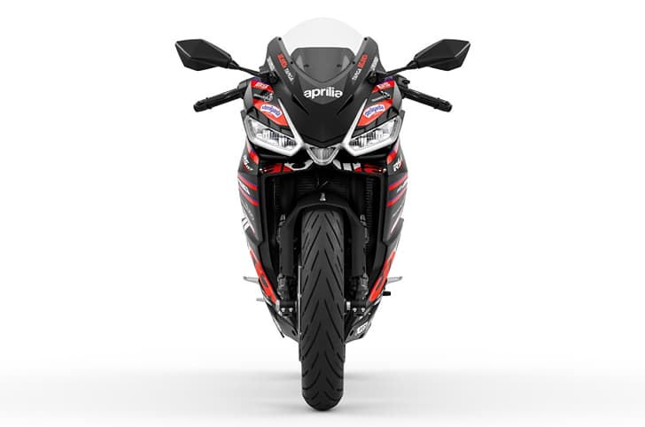 Aprilia RS 457 GP replica head on front static in studio