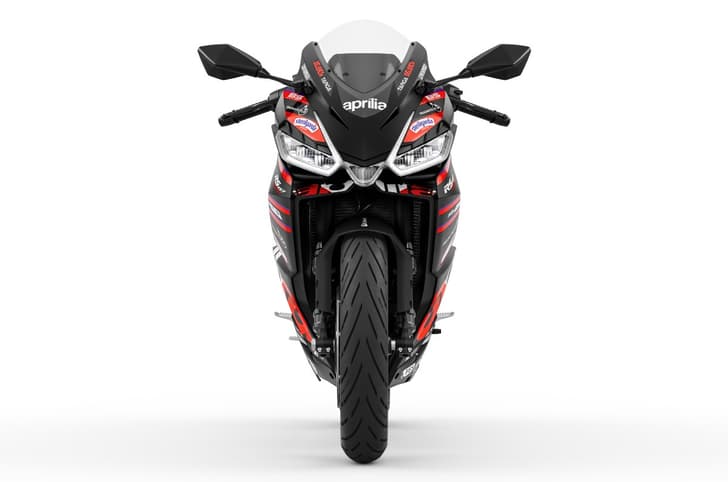 Aprilia RS 457 GP replica head on front static in studio