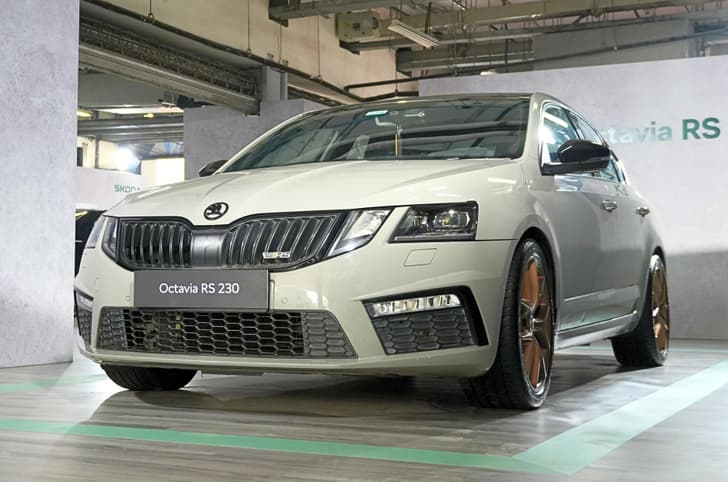 skoda octavia rs 230 in garage
