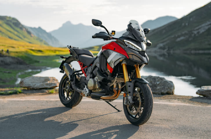 The Pikes Peak is a more performance-focused variant of the Multistrada V4.