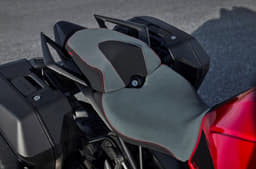 Chassis changes include an extended subframe and swingarm to provide more room for a pillion and luggage, as well as improved stability.